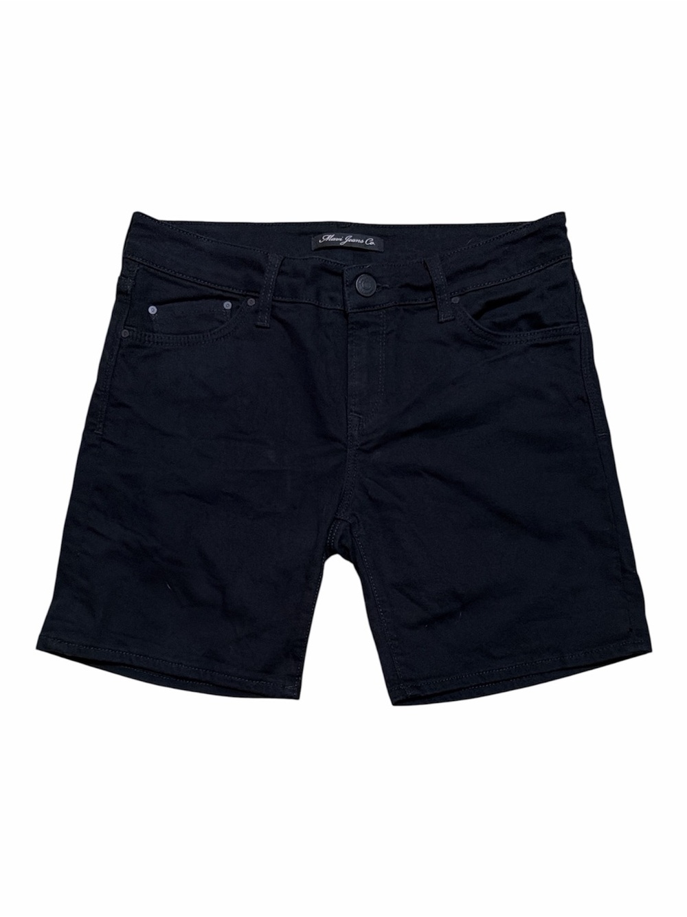 Mavi Jeans Co. Women’s Black Denim Shorts Size 30 Mid Rise 7” Inseam